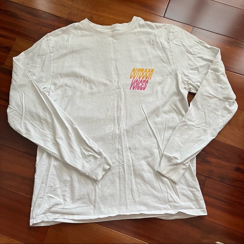 Outdoor Voices OV Logo Long Sleeve Tee